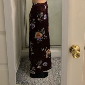 Floral Print Maxi Skirt